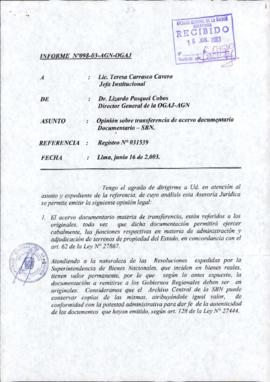 INFORME 098-2003-AGN-OGAJ