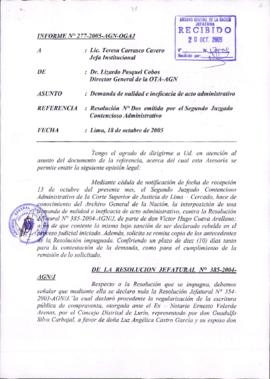 INFORME 276-2005-AGN-OGAJ