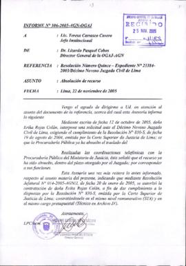 INFORME 306-2005-AGN-OGAJ