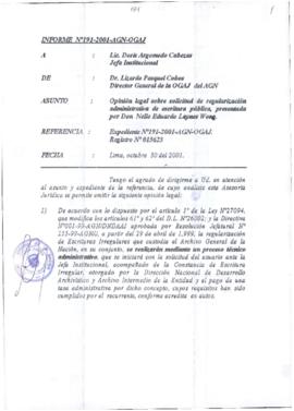 INFORME 191-2001-AGN-OGAJ