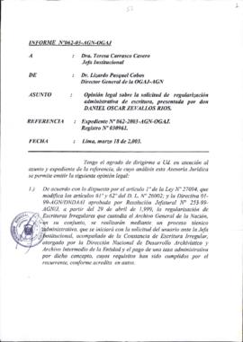 INFORME 062-2003-AGN-OGAJ