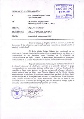 INFORME 285-2005-AGN-OGAJ