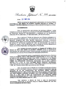 Resolución Jefatural N° 086-2014-AGN/J