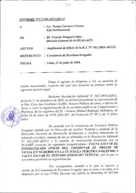 INFORME 177-2004-AGN-OGAJ