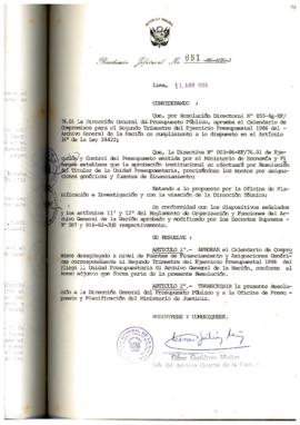 Resolución Jefatural N° 051-1986/AGN/J