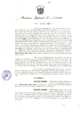 Resolución Jefatural N° 141-1993/AGN/J