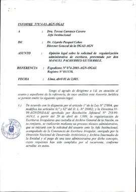 INFORME 074-2003-AGN-OGAJ