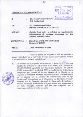 INFORME 171-2006-AGN/OGAJ