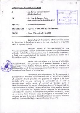 INFORME 315-2006-AGN/OGAJ