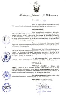 Resolución Jefatural N° 458-2000/AGN/J