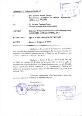 INFORME 209-2004-AGN-OGAJ