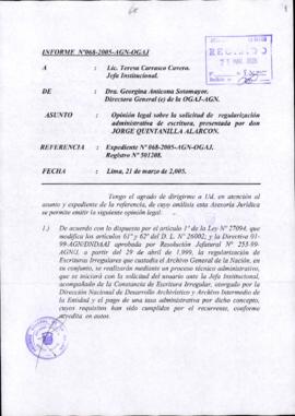 INFORME 068-2005-AGN-OGAJ