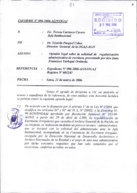 INFORME 096-2006-AGN/OGAJ