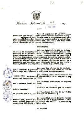 Resolución Jefatural N° 081-1991/AGN/J