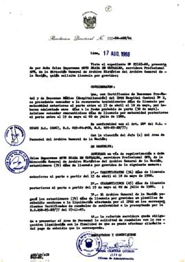 Resolución Directoral N° 052-88-AGN/OA