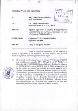 INFORME 287-2006-AGN/OGAJ