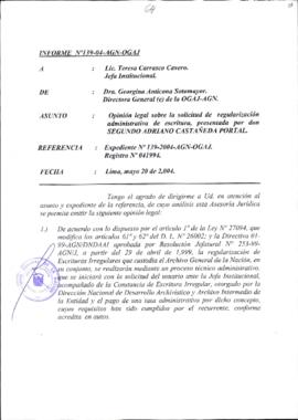 INFORME 139-2004-AGN-OGAJ