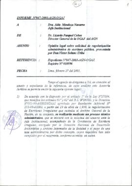 INFORME 047-2001-AGN-OGAJ