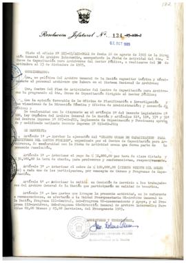 Resolución Jefatural N° 134-1985/AGN/J