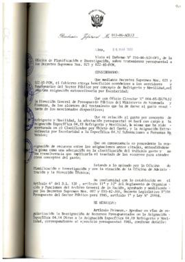 Resolución Jefatural N° 043-1986/AGN/J