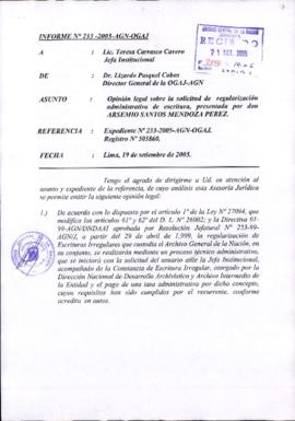 INFORME 233-2005-AGN-OGAJ