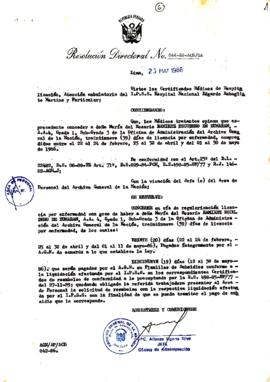 Resolución Directoral N° 46-86-AGN/OA