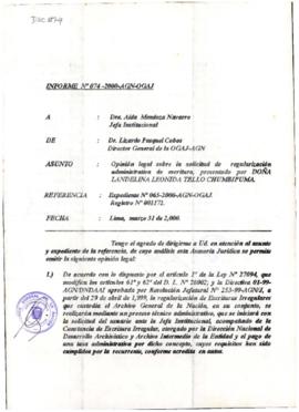 INFORME 074-2000-AGN-OGAJ