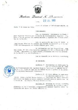 Resolución Directoral N° 014-93-AGN/OTA