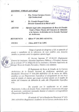 INFORME 086-2003-AGN-OGAJ