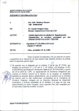 INFORME 269-2000-AGN-OGAJ