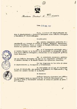 Resolución Directoral N° 43-87-AGN-OA