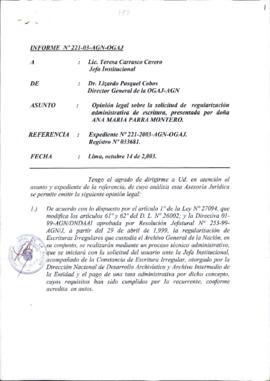 INFORME 221-2003-AGN-OGAJ
