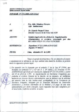 INFORME 274-2000-AGN-OGAJ