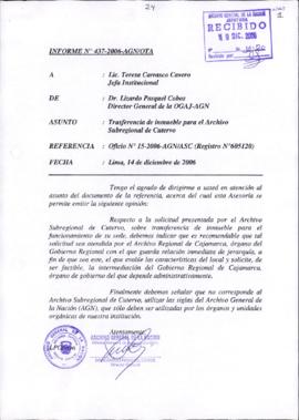 INFORME 437-2006-AGN/OGAJ