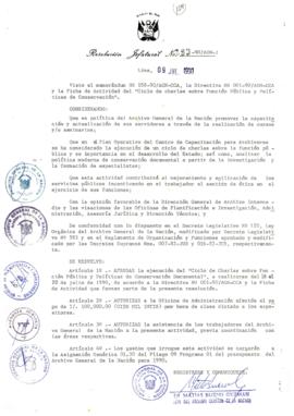Resolución Jefatural N° 093-1990/AGN/J