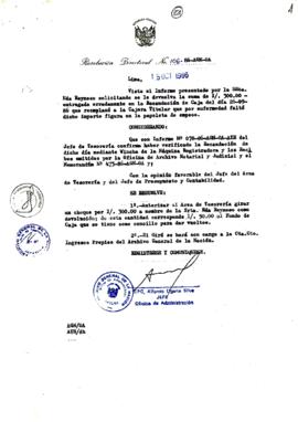 Resolución Directoral N° 106-86-AGN/OA