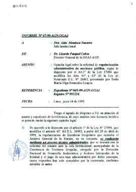 INFORME 067-99-AGN-OGAJ