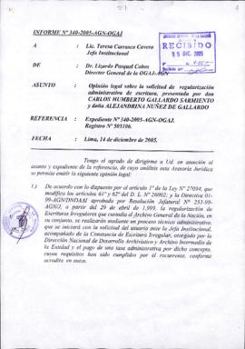 INFORME 340-2005-AGN-OGAJ