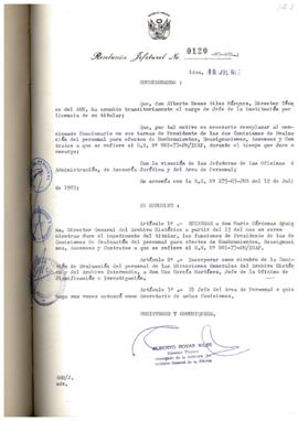 Resolución Jefatural N° 120-1983/AGN/J