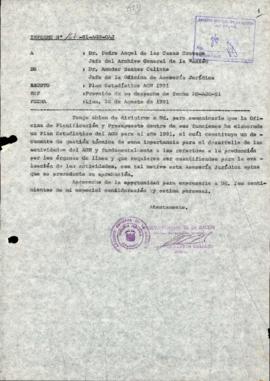 INFORME 167-91-AGN/OAJ
