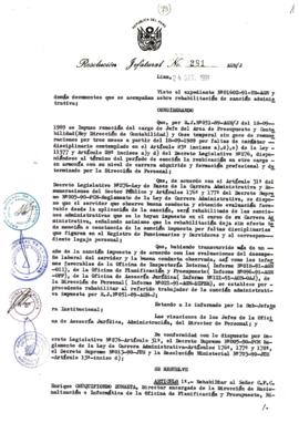 Resolución Jefatural N° 281-1991/AGN/J