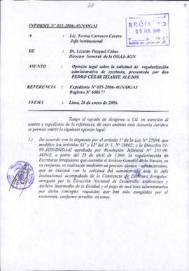 INFORME 035-2006-AGN/OGAJ