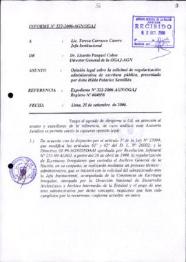 INFORME 322-2006-AGN/OGAJ