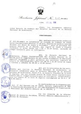 Resolución Jefatural N° 112-1996/AGN/J