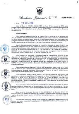 Resolución Jefatural N° 239-2018-AGN/J