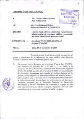 INFORME 385-2006-AGN/OGAJ