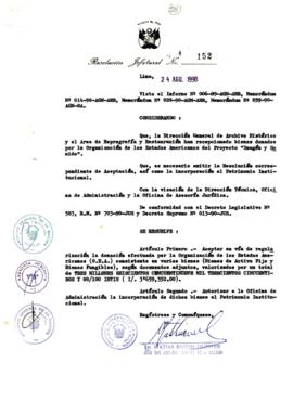 Resolución Jefatural N° 152-1990/AGN/J