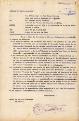 INFORME 089-91-AGN/OAJ