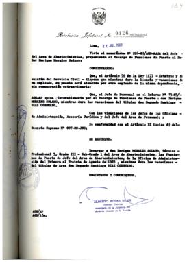 Resolución Jefatural N° 126-1983/AGN/J