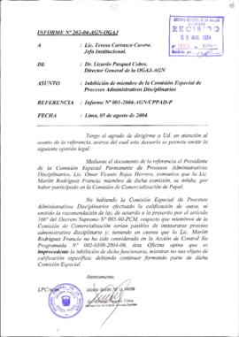 INFORME 202-2004-AGN-OGAJ